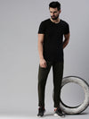 Men Solid Olive Regular Fit Trackpant-S-885-Olive