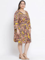 Floral Future Plus Size Women Dress