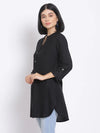 Black Button Women's Linen Blend Tunic