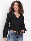 Black Knot Me Pretty Crop Top