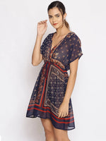 Scarf Printed Beachwear Cover-up