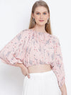 Blooming bonny printed women crop top