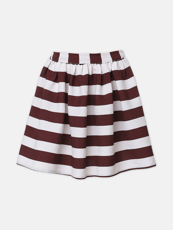 Little hunk wine color girl skirt