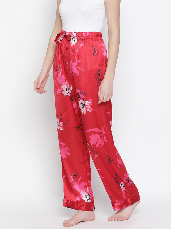 Forky wings floral print women nightwear pajama