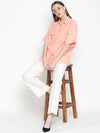 Hunky Dory tie-knot women oversized shirt