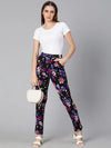 Glanced of florals elasticated women pant