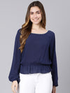 Cora blue stylish women top