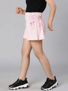 Baby pink elasticated girl shorts