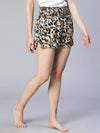 New Animal Print Multicolor Elasticated High Waist Women Nightwear Shorts