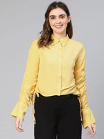 Standout Yellow Long Sleeved Women Shirt