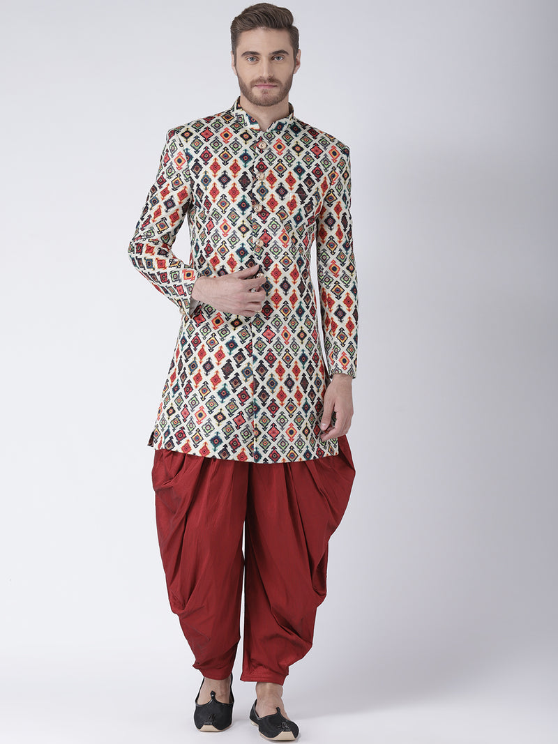 Hangup Men Standard Printed Men's Indian Wear-S5Indo112