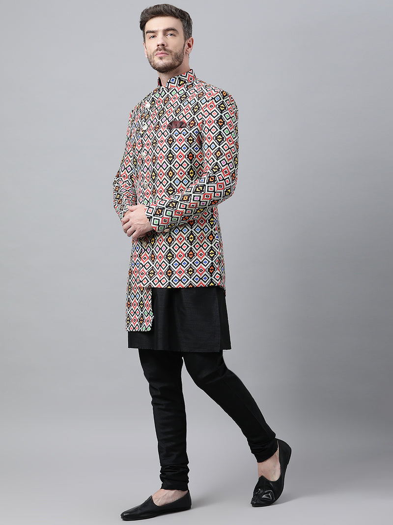 Hangup Men Standard Printed Men's Indian Wear-S76_Indo