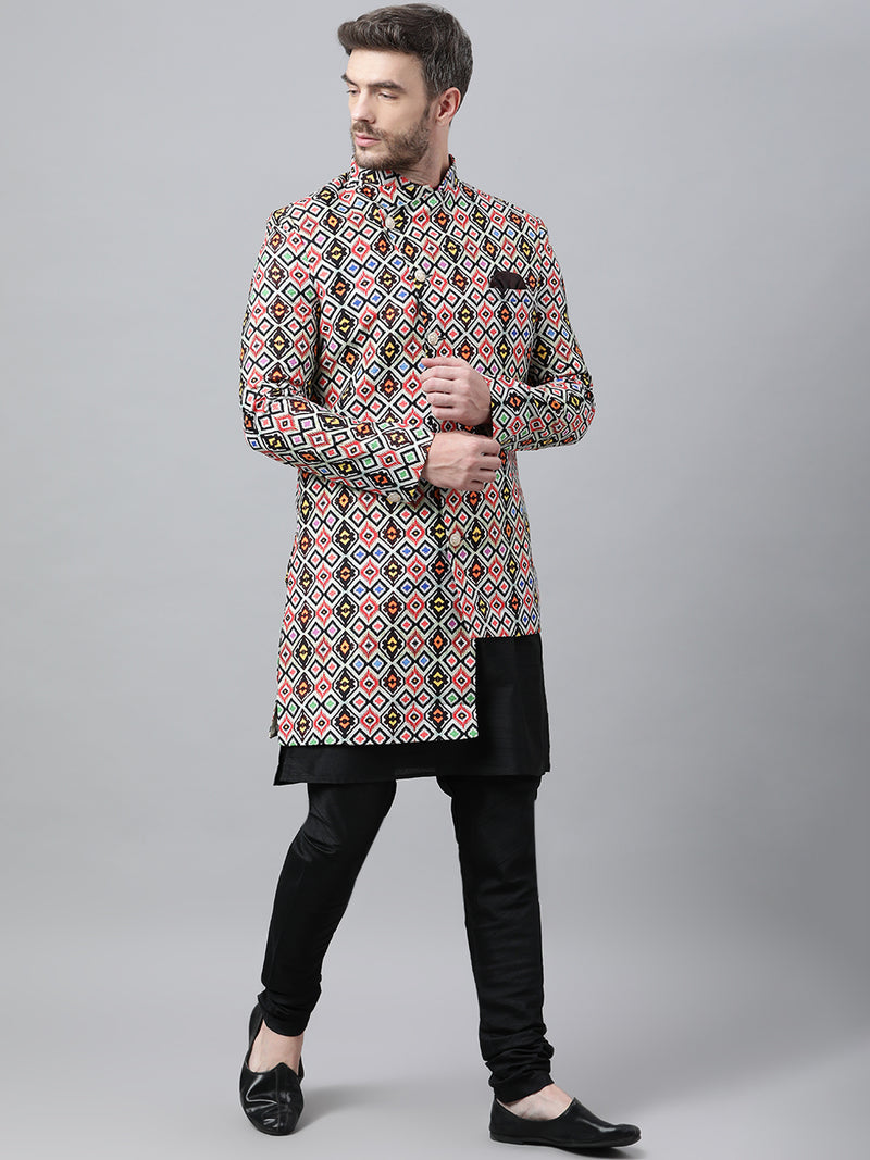 Hangup Men Standard Printed Men's Indian Wear-S76_Indo