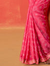 Saree Mall Women's Chiffon Pink Embellished Designer Saree With Blouse Piece-SANVI2009