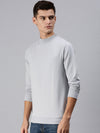 Men Solid Grey Sweatshirt-SCPW197-Grey