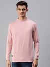 Men Solid Pink Sweatshirt-SCPW197-Peach