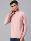 Men Solid Pink Sweatshirt-SCPW197-Peach