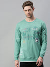 Men Solid Green Sweatshirt-SCPW229-Green