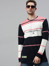 Men Printed Pink Sweatshirt-SCPW235-Pinkwhite