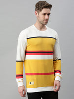 Men Printed Yellow Sweatshirt-SCPW235-Yellowwhite