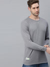 Men Solid Grey Sweatshirt-SCPW262-Grey