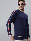 Men Solid Navy Blue Sweatshirt-SCPW275-Navy