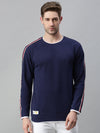 Men Solid Navy Blue Sweatshirt-SCPW275-Navy