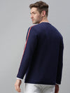 Men Solid Navy Blue Sweatshirt-SCPW275-Navy