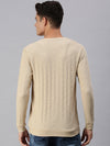 Men Solid Beige Sweatshirt-SCPW280-Beige