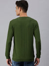 Men Solid Green Sweatshirt-SCPW280-Darkgreen