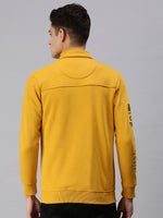 Men Graphic Print Yellow Sweatshirt-SCPW29-Yellow