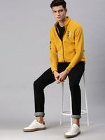 Men Graphic Print Yellow Sweatshirt-SCPW29-Yellow