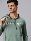 Men Hooded Green Sweatshirt-SCPW307-Green