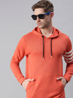 Men Striped Peach Sweatshirt-SCPW502-Peach