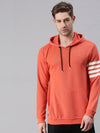 Men Striped Peach Sweatshirt-SCPW502-Peach