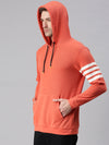 Men Striped Peach Sweatshirt-SCPW502-Peach