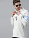 Men Solid White Sweatshirt-SCPW502-White