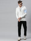 Men Solid White Sweatshirt-SCPW502-White