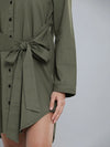 Olive Shirt Dress