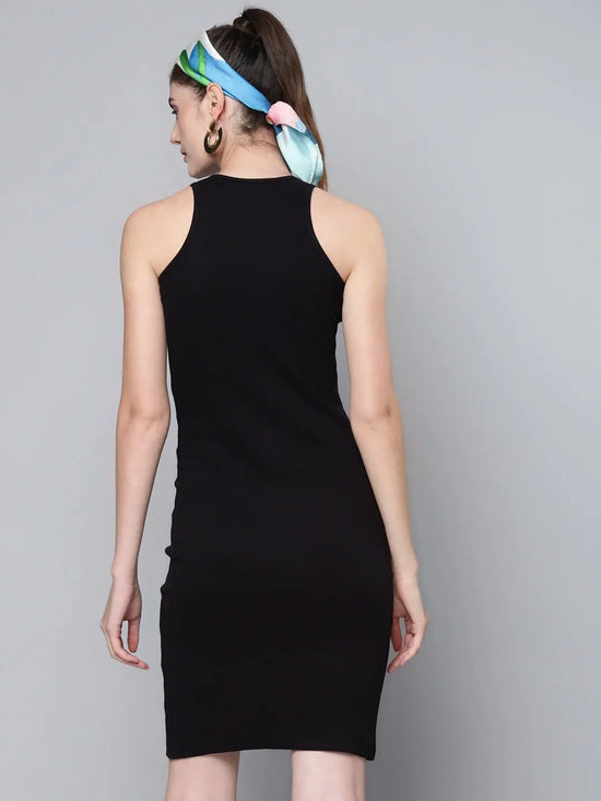 Black Box Back Bodycon Rib Midi Dress