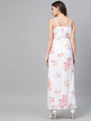 Off-White Floral Strappy Maxi Dress