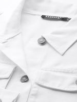 Women Solid Standard White Jacket