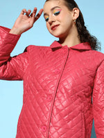 Women Solid Standard Red Jacket