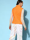 Women Solid Standard Orange Jacket