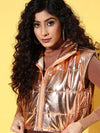 Women Solid Standard Copper Jacket