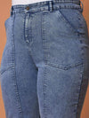 Women Ice Blue Denim Balloon Fit Jeans-SFJEAN0607