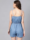 Women Solid Blue Jumpsuits & Sets