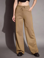 Women Brown Relaxed Fit Track Pants-SFPANT50882