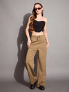 Women Brown Relaxed Fit Track Pants-SFPANT50882