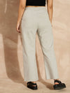 Women Grey Melange Terry Track Pants-SFPANT50963